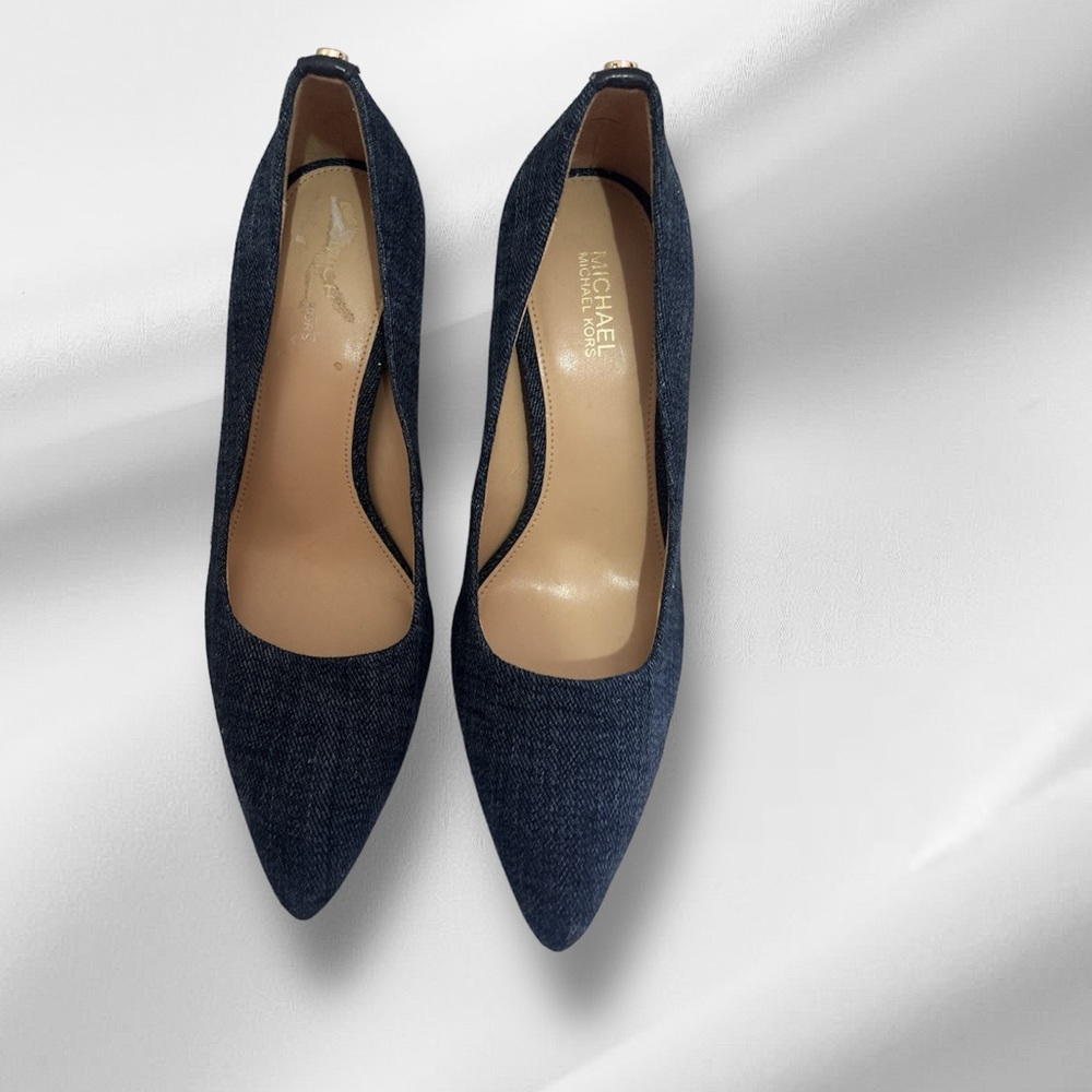 Michael kors denim heel